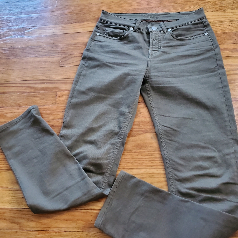 Loro Piana  Low Rise Skiny Khaki   Jeans Womens Sz 4 Made In Italy